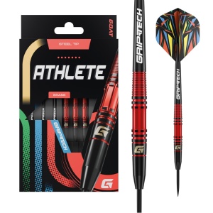 Set 3 Sageti steel darts GOAT Athlete Brass Red, 11 g - Img 1