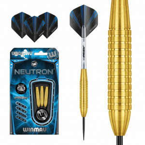Set 3 Sageti steel darts Neutron 2020, 22-24g, brass - Img 6