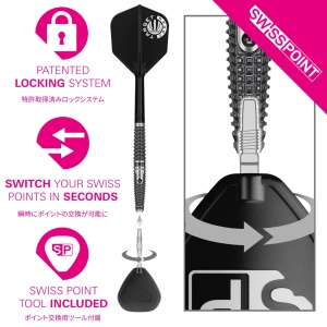 Set 3 Sageti Steel Darts Target Japan Paul Lim The Legend G9 Swiss Point 90% - Img 5