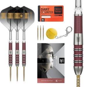 Set 3 Sageti Steel Darts Target Stephen Bunting 95K Swiss Point 95% - Img 3