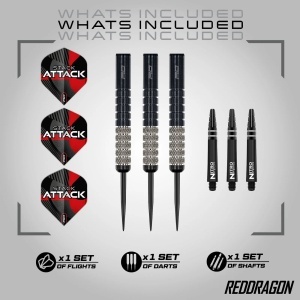 Set 3 Sageti Steel Red Dragon - Rob Owen, 90% tungsten, 22 g - Img 7