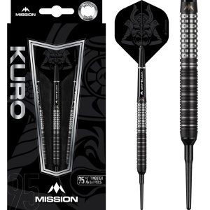 Set 3 Sageti varf plastic darts electronic Mission Kuro M1 - Rear Sabre Grip - Img 1