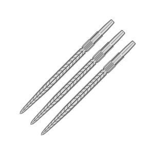 Set 3 Varfuri darts SWISS RVE Silver - 30 mm - Img 1