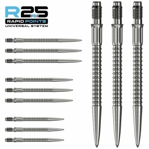 Set 3 Vârfuri pentru săgeți Mission R2.5 Rapid – Vârf metalic – GV1 – Argintiu