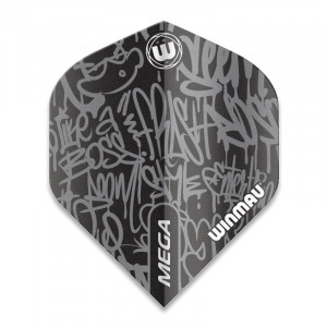 Set 3 Fluturasi Darts Winmau Mega Standard Negru - Like a Boss - Img 3