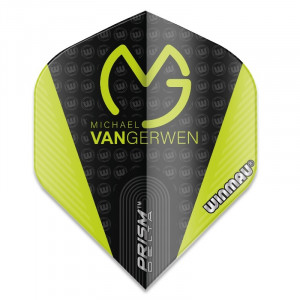 Set 3 Fluturasi Darts Winmau MVG Prism Delta Standard-Black & Green - Img 1