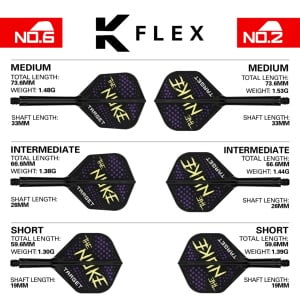 Set 3 Fluturasi K-Flex nr 6 Luke The Nuke Littler Negru - Img 8