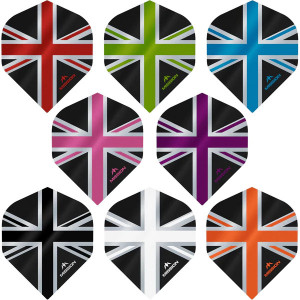 Set 3 Fluturasi Mission AllianceX Union Jack, nr 6 Mov & Negru - Img 2