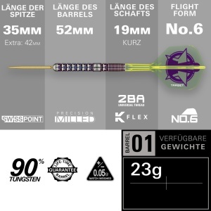 Set 3 Sageti darts Luke Littler World Champion Edition, 23 g - Img 8