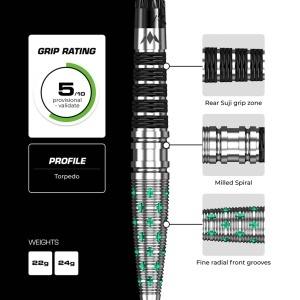 Set 3 Săgeți Darts Mission Mantis – Vârf metalic R 2.5 – 95% tungsten - Img 5