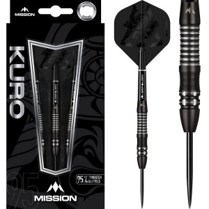 Set 3 Sageti steel darts Mission Kuro M2 - Razor Scalop - Img 1