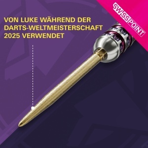 Set 3 Varfuri darts SWISS SLK Auriu 42 mm - Img 3