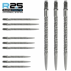 Set 3 Vârfuri pentru săgeți Mission R2.5 Rapid – Vârf metalic – SG2 – Argintiu