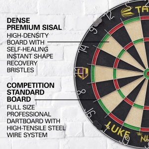 Set complet darts Luke 'The Nuke' Littler Dartboard si Sageti - Img 3