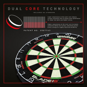 Tintă de darts Winmau Blade 6 Dual Core - Img 3