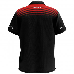 Tricou darts Winmau Wincool 4 Negru & Rosu - Img 2