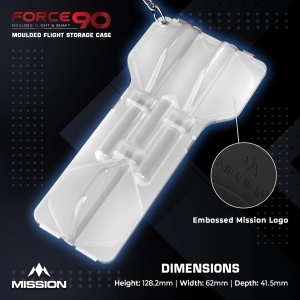 Carcasă Mission Force 90 pentru pastrarea Fluturasilor Transparent Alb - Img 2