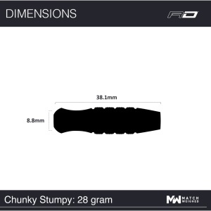 Sageti steel darts Chunky Stumpy 7 - 28 g, Editie Aniversara 50 ani - Img 6