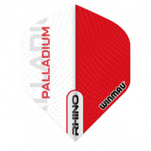 Set 3 Fluturasi Darts Rhino 100 Standard Extra Thick Palladium Rosu & Alb - Img 2