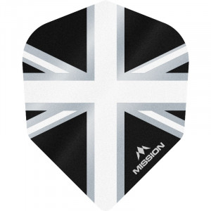Set 3 Fluturasi Mission AllianceX Union Jack, nr 6 Alb & Negru
