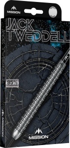 Set 3 Sageti Darts Jack Tweddell - Vârf de Oțel - 95% Tungsten - Argintii - Img 4