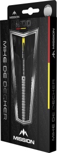 Set 3 Sageti Darts Mission Mike De Decker 95% Tungsten Silver - Img 2