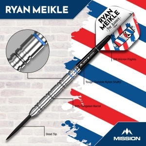 Set 3 Sageti Darts Mission Ryan Meikle, 90% tungsten - Img 2