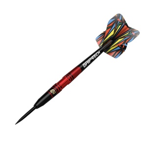 Set 3 Sageti steel darts GOAT Athlete Brass Red, 11 g - Img 3