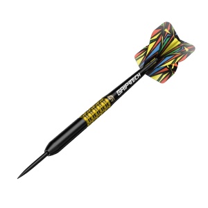 Set 3 Sageti steel darts GOAT Athlete Brass Yellow, 12 g - Img 3