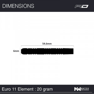 Set 3 Sageti steel darts Peter Wright Euro 11 Element - Img 6