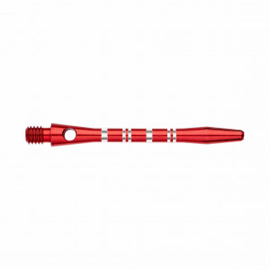 Set 3 Tije Winmau Aluminiu Re-groved Tip A - Scurt Rosu - Img 2
