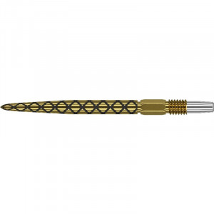Set 3 Varfuri darts SWISS Diamond PRO Gold - 26 mm - Img 1