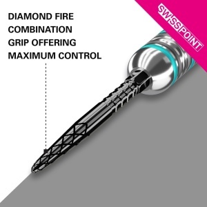 Set 3 Varfuri darts SWISS DS Black - 40 mm - Img 2