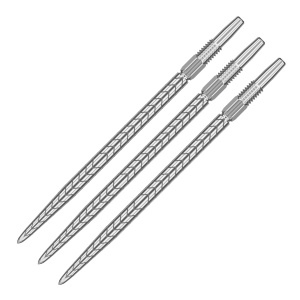 Set 3 Varfuri darts SWISS RVE Silver - 40 mm - Img 1