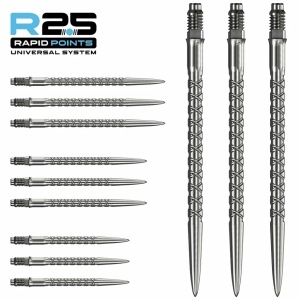Set 3 Vârfuri pentru săgeți Mission R2.5 Rapid – Vârf metalic – SC1 – Argintiu
