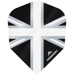 Set 3 Fluturasi Mission Alliance Union Jack, nr 6 Negru & Alb - Img 1