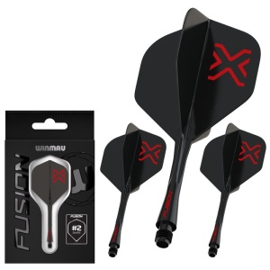 Set 3 Fluturasi Winmau Fusion Blade X Negru Standard Nr 2 - Img 3