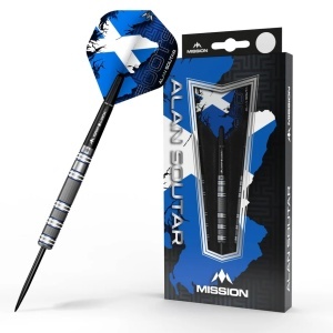 Set 3 Sageti Darts Mission Alan Soutar Soots - Blue & White Steel - Img 2