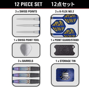 Set 3 Sageti Darts Target Japan Haruki Muramatsu Rising Sun G10 Swiss Point 95% - Img 8