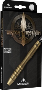 Set 3 Sageti Darts Viktor Tingstrom Darts - Vârf de Oțel - 90% Tungsten - Aur - Img 5