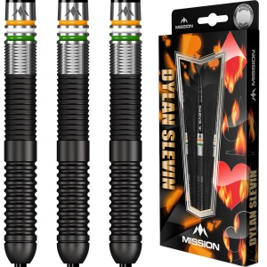 Set 3 Sageti Mission Dylan Slevin Steel Tip 90%, Black Titanium Oceans - Img 5