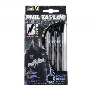 Set 3 Sageti Phil Taylor Power 8Zero Black Titanium Steel - P8Z model 1 - Img 1