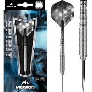 Set 3 Sageti steel darts Mission Spirit M1 - Rear Ring Grip - Img 1