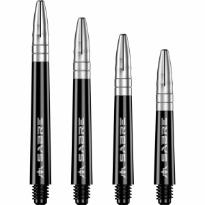 Set 3 Tije Mission Sabre Negru cu Top Argintiu