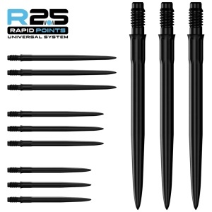 Set 3 Vârfuri pentru săgeți Mission R2.5 Rapid – Vârf metalic – SM1 – Negru