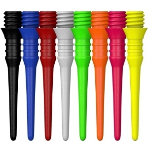Set 50 Varfuri plastic soft darts (darts electronic) Mission Titan Pro Alb - 2ba - Img 2