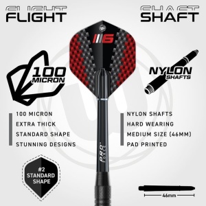 Set de darts complet Winmau Blade 6 si Surround - Img 6