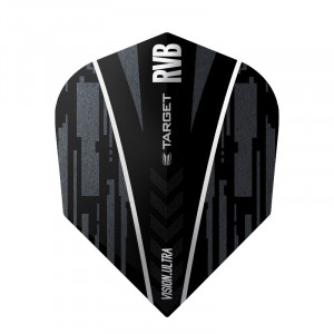 Set 3 Fluturasi Darts Vision Ultra Ghost Raymond van Barneveld Black - Img 2