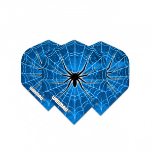Set 3 Fluturasi Darts Winmau Mega Standard - Spider Albastru - Img 2