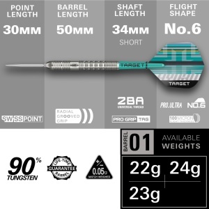 Set 3 Sageti darts Hydro 90% 01 - Img 2